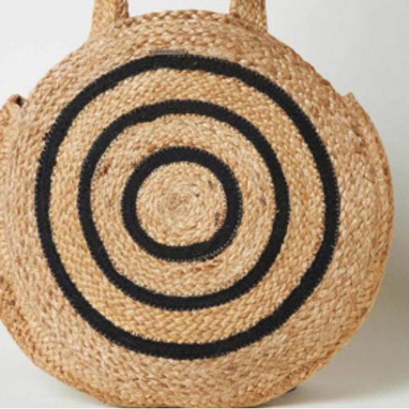O’Neill Bungalow Jute Circle Woven Tote NWT! - Picture 2 of 2
